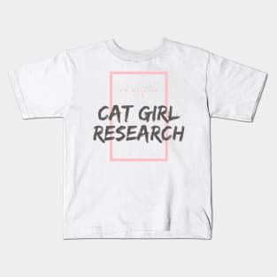 I walk for Cat Girl Research Kids T-Shirt